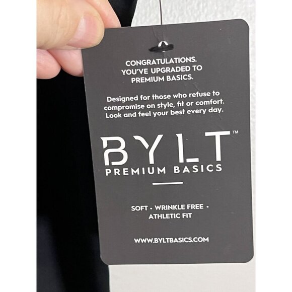 BYLT Neutral Top Black M Active Sporty Outdoors Preppy Classic Wide Neck Stretch - Picture 7 of 9